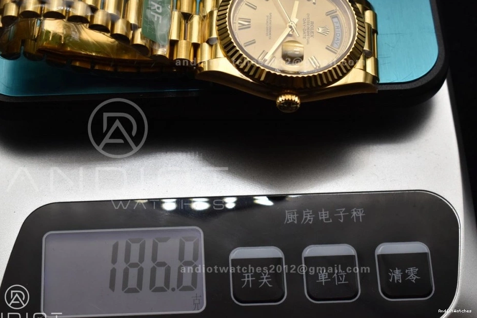 (Gain President Best Date Stretchable VR3255 ARF Roman 658 On Day Weight) 40 YG Bracelet 228238 1:1 Gold Edition Dial 0201